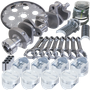 Eagle Chevy 350 1Pc 3.480in Crank 5.700in I-Beam Rods 4.060in Pistons 168 Tooth FP Balanced Assembly