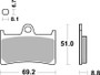 Brembo 14-15 KTM RC Upgrade DS 250c/390cc SR Brake Pad