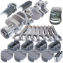 Eagle Chevy LT1 350 1Pc 3.750in Crank 6.000in H-Beam -5cc Flat Top 4.040in Pistons Rotating Assembly