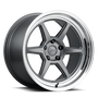 Kansei K14G Roku 18x8.5in / 5x114.3 BP / 35mm Offset / 73.1mm  Bore - Grey and Machined Lip