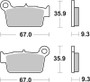 Brembo 09-13 Aprilia MXV 450cc Brake Pad - Rear