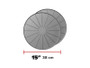 WeatherTech Plant Mats/Coasters 15in. Round - Grey (2pc Set)