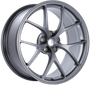 BBS FI 20x9.5 5x120 ET26 CB72.5 Titanium Wheel -82mm PFS/Clip Req