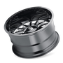 Cali Off-Road 9110 Summit 20x12 / 8x165.1 BP / -51mm Offset / 125.2mm Hub Gloss Black Milled Wheel