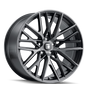 Touren 3291 TR91 20x9 / 6x120 BP / 30mm Offset / 66.9mm Hub Matte Black Brushed w/ Dark Wheel