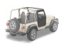 Bestop 97-06 Jeep Wrangler TJ Full Fabric Doors (Black Denim)