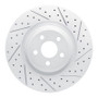 R1 19-24 Ford Edge Front Right Drilled & Slotted Geo-Carbon Rotor