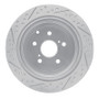 R1 10-20 Lexus Rx350 Rear Right Drilled & Slotted Geo-Carbon Rotor