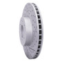 R1 00-06 BMW X5 Front Right Drilled & Slotted Geo-Carbon Rotor