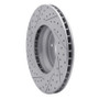 R1 07-15 BMW 335I Front Right Drilled & Slotted Geo-Carbon Rotor