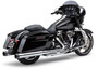 4" Dual Cut Tip Slip-on Chrome Flh/flt 17-25