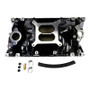 Edelbrock RPM Air-Gap Manifold for Small-Block Chevy Vortec - Black Plasma Finish