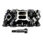 Edelbrock Chevy SB Performer EPS Manifold w/ Oil Fill Tube - Black Plasma