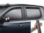 WeatherTech 19-26 Chevrolet Silverado 1500 Crew Front & Rear Side Window Deflectors - Matte Black