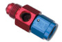 Russell Adapter Fitting -8 Female An To Holley Dual Feed 750 Through Domin. 1350 Male Blk Ano 2 Pk