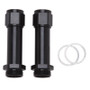 Russell Adapter Fitting -8 Female An To Holley Dual Feed 750 Through Domin. 1350 Male Blk Ano 2 Pk