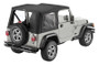 Bestop 03-06 Jeep Wrangler TJ Replace A-Top (Blk Diamond Sailcloth Clear Windows No Door Skins )