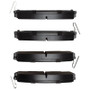 DFC 84-87 Isuzu Trooper Front Semi Metallic 5000 Advanced Brake Pads