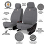 Covercraft 04-08 Ford F-150 XLT Carhartt PrecisionFit Custom Front Row Seat Covers - Gravel