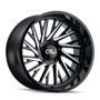 Cali Off-Road 9114 Purge 22x12 / 8x170 BP / -51mm Offset / 125.2mm Hub Gloss Black Milled Wheel