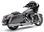 909-twins 4" Slip-ons Chrome Flh/flt 95-16