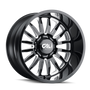 Cali Off-Road 9110 Summit 20x12 / 8x180 BP / -51mm Offset / 124.1mm Hub Gloss Black Milled Wheel