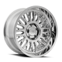 Cali Off-Road 9116 Vertex 24x14 / 6x139.7 BP / -76mm Offset / 106mm Hub Chrome Wheel