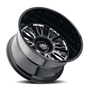 Cali Off-Road 9116 Vertex 26x14 / 8x165.1 BP / -76mm Offset / 125.2mm Hub Gloss Black Milled Wheel