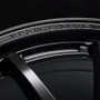 Gram Lights 57NR LIMITED II 18x7.5 +45 5-114.3 Semigloss Black Wheel w/ Black Cap/Stickers/Air Valve