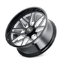 Cali Off-Road 9115 Invader 24x14 / 8x165.1 BP / -76mm Offset / 125.2mm Hub Gloss Black Milled Wheel