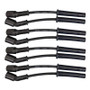 Moroso GM LS 5.7L/6.0L/6.2L/7.0L Ultra 350 8mm Multi-Angle Boot Ignition Spark Plug Wire Set - Black