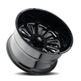 American Truxx AT1916 Butcher 24x14 / 6x139.7 BP / -76mm Offset / 106mm Hub Gloss Black Milled Wheel