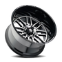American Truxx AT1915 Restless 24x14 / 6x135 BP / -76mm Offset / 87.1mm Hub Gls Blk Mach Wheel