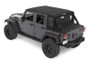 Bestop 07-18 Jeep Wrangler JK 4-Door Halftop Conversion Kit (Premium Black Twill)