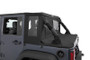 Bestop 07-18 Jeep Wrangler JK 4-Door Halftop Conversion Kit (Premium Black Twill)