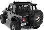 Bestop 18-26 Jeep Wrangler JL 2-Door Halftop Conversion Kit (Premium Black Twill)