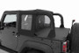 Bestop 07-18 Jeep Wrangler JK 2-Door Halftop Soft Top (Black Diamond)
