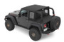 Bestop 07-18 Jeep Wrangler JK 2-Door Halftop Soft Top (Black Diamond)