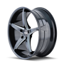 Touren 3270 TR70 17x7.5 / 5x120 BP / 40mm Offset / 74.1mm Hub Gloss Black Milled Wheel