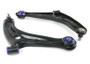 SuperPro 2011-2019 Ford Fiesta S Front Lower Control Arm Set w/ Bushings (+Caster)