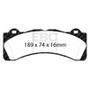 EBC Racing Brembo GT-6 Caliper RP-1 Race Brake Pads