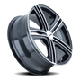 Touren 3262 TR62 18x7.5 / 5x100/114.3 BP / 40mm Offset / 72.62mm Hub Gloss Black Machined Wheel