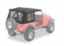 Bestop 76-86 Jeep Cj7 / 87-95 Wrangler YJ Supertop Classic Skin (Black Denim Clear Windows)