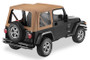 Bestop 97-02 Jeep Wrangler TJ Replace A-Top (Spice Sailcloth Clear Windows No Door Skins Included)