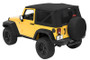 Bestop 07-09 Jeep Wrangler JK 2-Door Rep A-Top (Blk Diamond Sailcloth Tinted Windows No Door Skins)