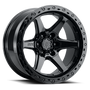 MTX Spitfire 6 Gloss Black 17x9in / 6x139.7 BP / -12mm Offset / 106.1mm Bore
