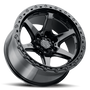 MTX Spitfire 6 Gloss Black 14x9in / 6x139.7 BP / 0mm Offset / 106.1mm Bore