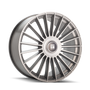 Touren 3610 TR10 22x9 / 5x114.3/127 BP / 35mm Offset / 78.3mm Hub Satin Silver Machined Wheel