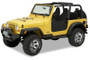 Bestop 97-06 Jeep Wrangler TJ Lower Fabric Doors (Black Diamond)