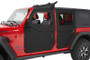 Bestop 20-26 Jeep Gladiator / 18-26 Wrangler JL Full Fabric Doors (Rear Black Twill)